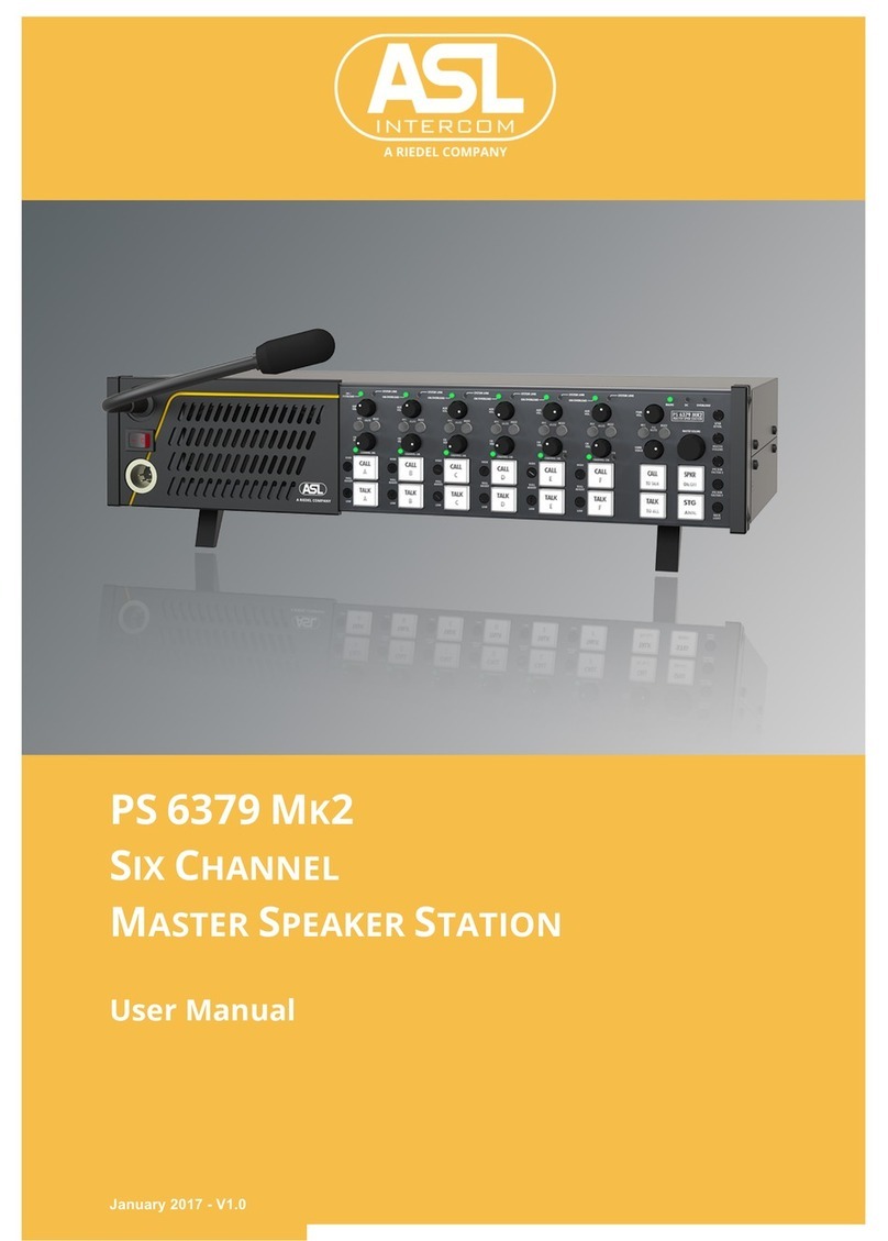 ASL INTERCOM PS 6379 Mk2 user manual
