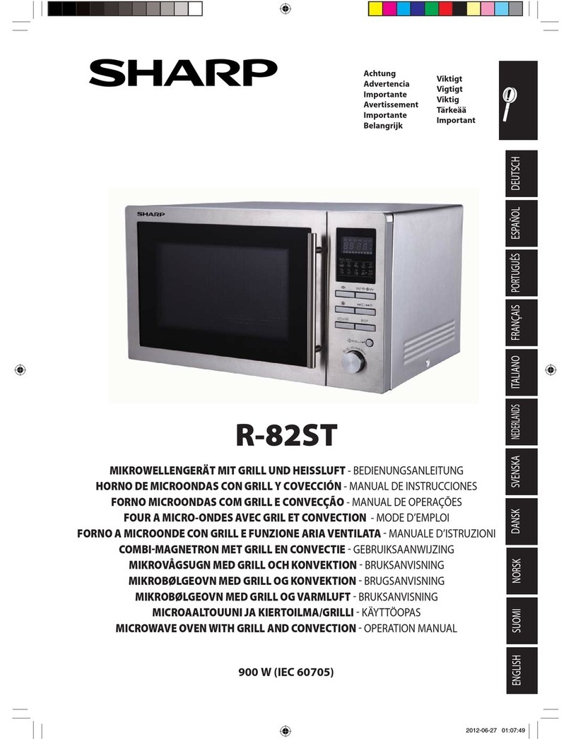 Sharp R-8ST User manual
