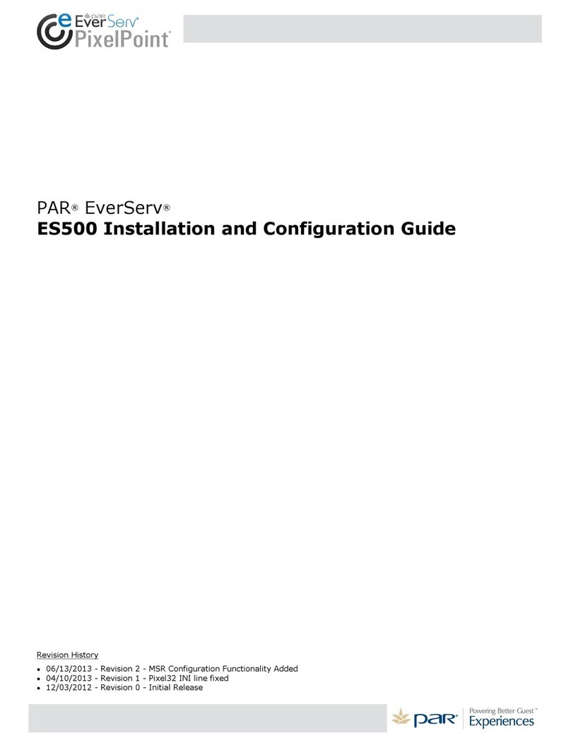 PAR EverServ ES500 Installation and configuration guide