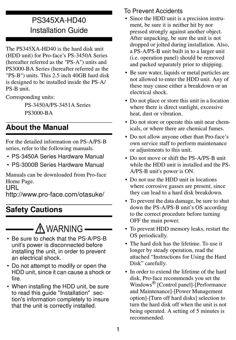 Digital Electronics Corporation PS345XA-HD40 User manual