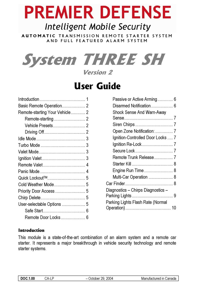 Premier Defense System THREE SH user guide
