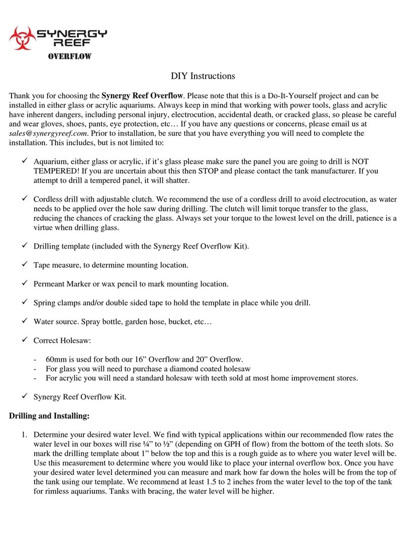 Synergy Reef Overflow instruction manual