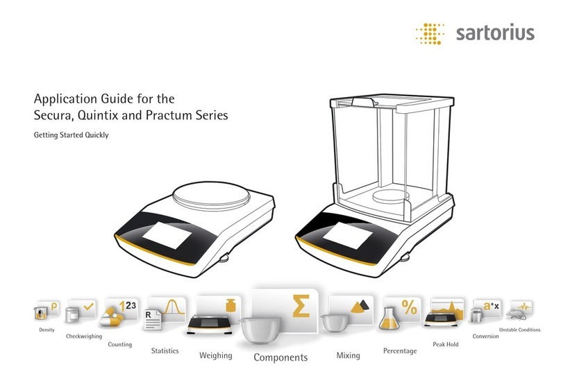 Sartorius secura series User guide