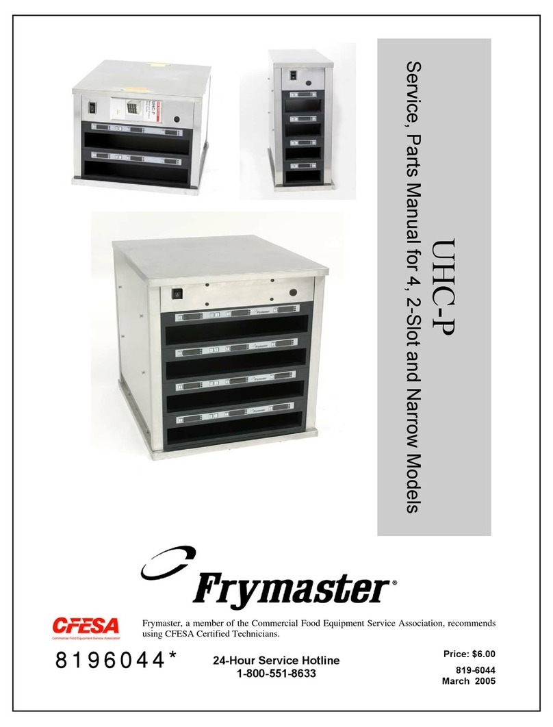 Frymaster UHC-P Service and parts manual Frymaster UHC-P Service and parts manual