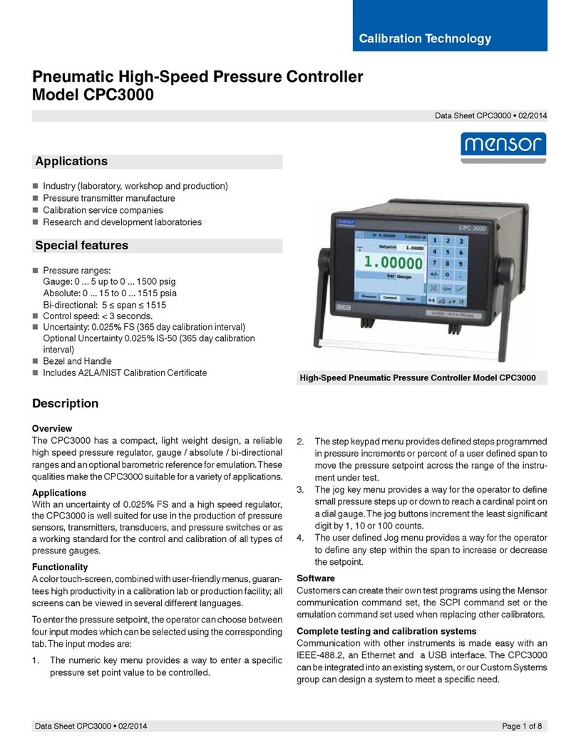 mensor CPC3000 user manual