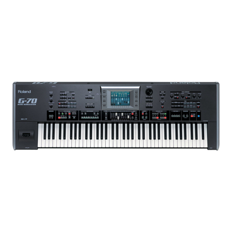 Roland G-70 User manual