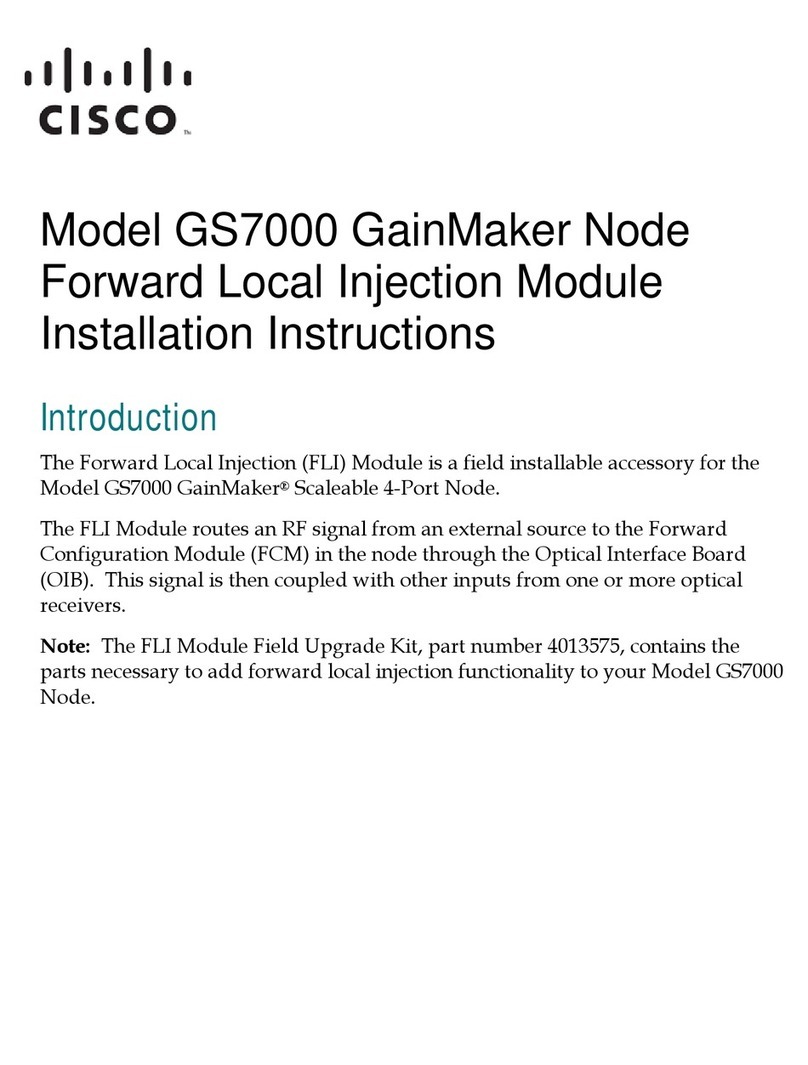 Cisco GS7000 installation instructions