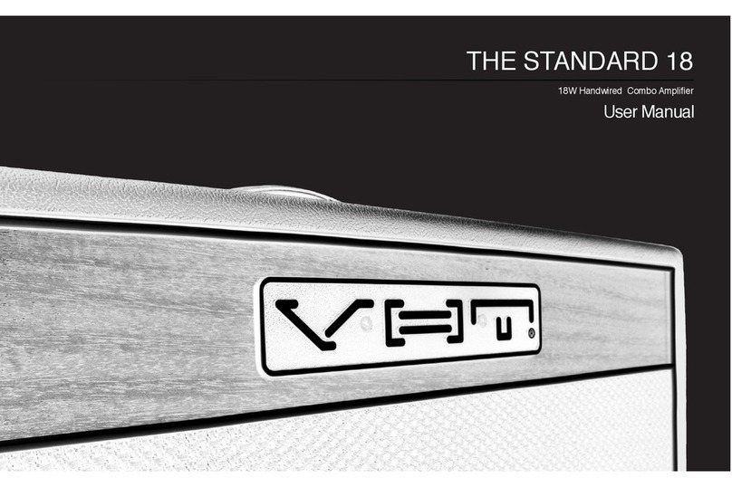 VHT Amplification THE STANDARD 18 User manual