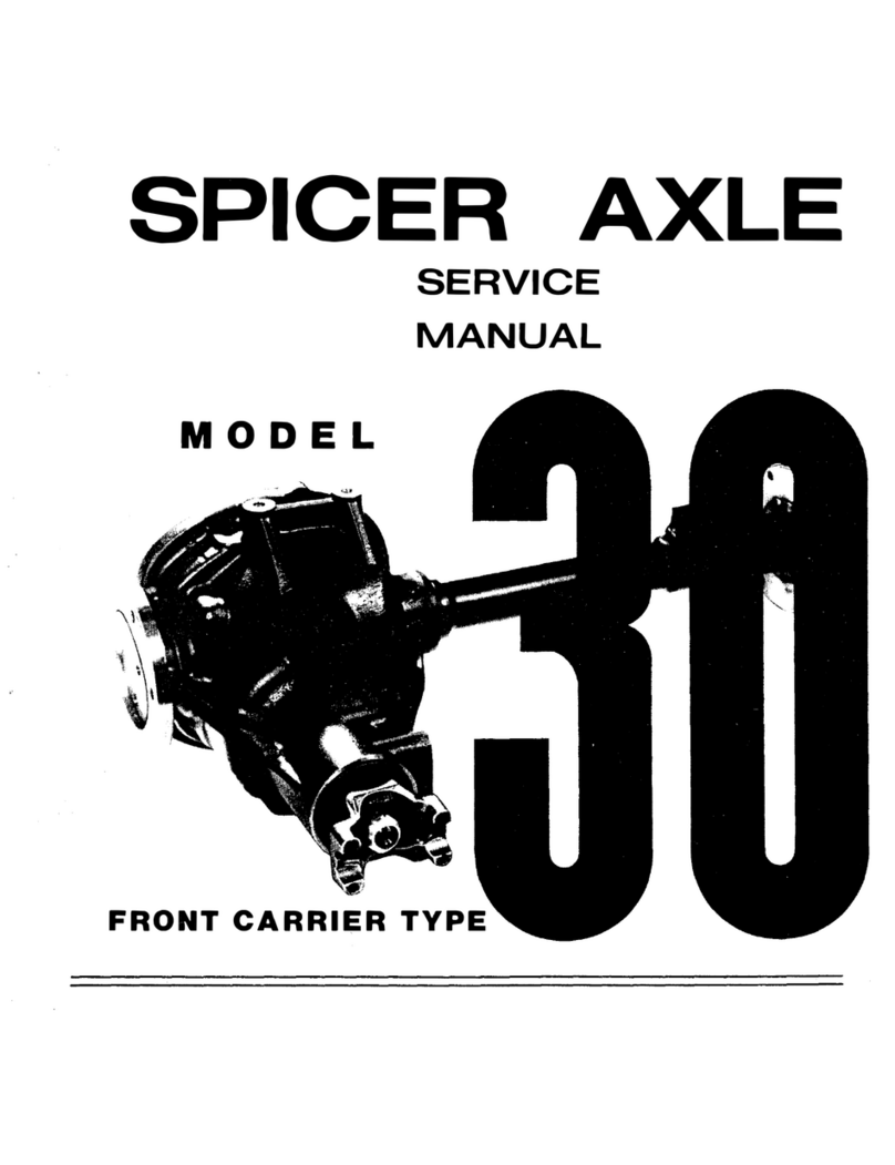 Spicer Axle 30 User manual