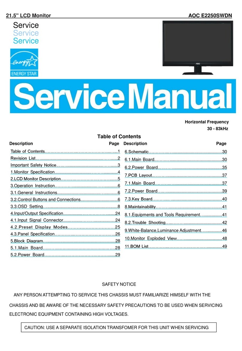 AOC e2250Swdn Service manual