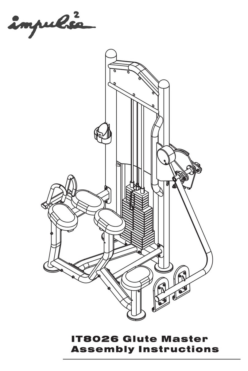 BM FITNESS IMPULSE 2 IT8026 Glute Master Assembly instructions