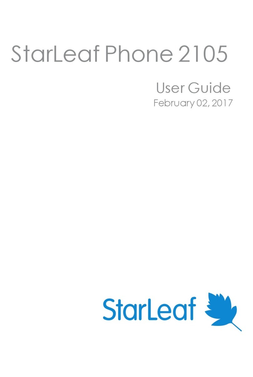 StarLeaf 2105 user guide