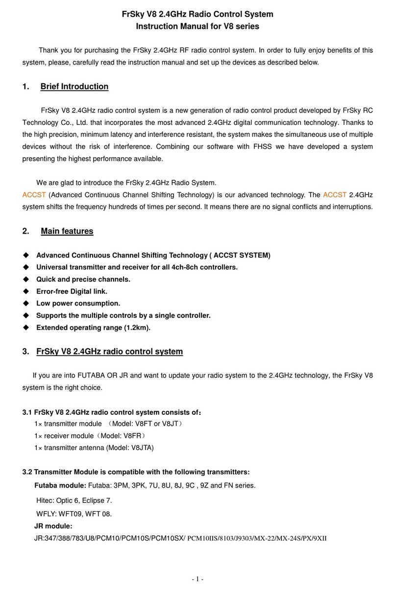 Hobby King FrSky V8 instruction manual
