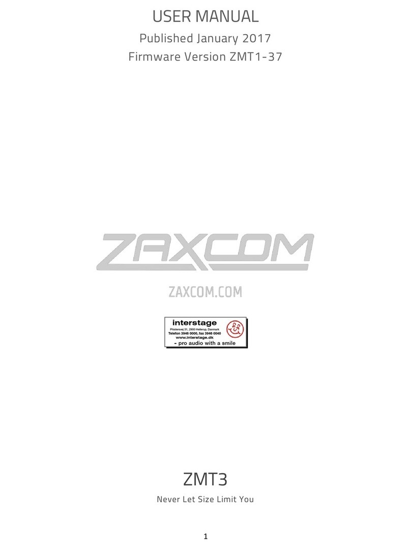 Zaxcom ZMT3 User manual