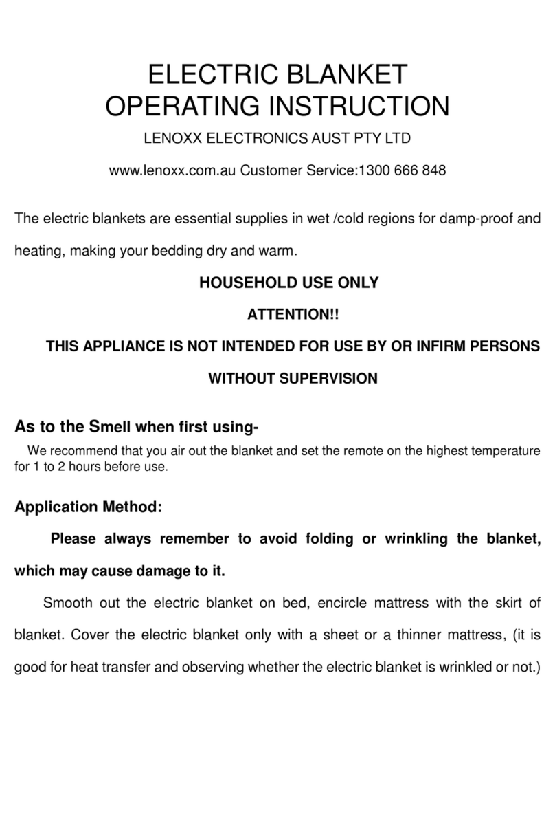 Lenoxx EB50 Operating	 instruction