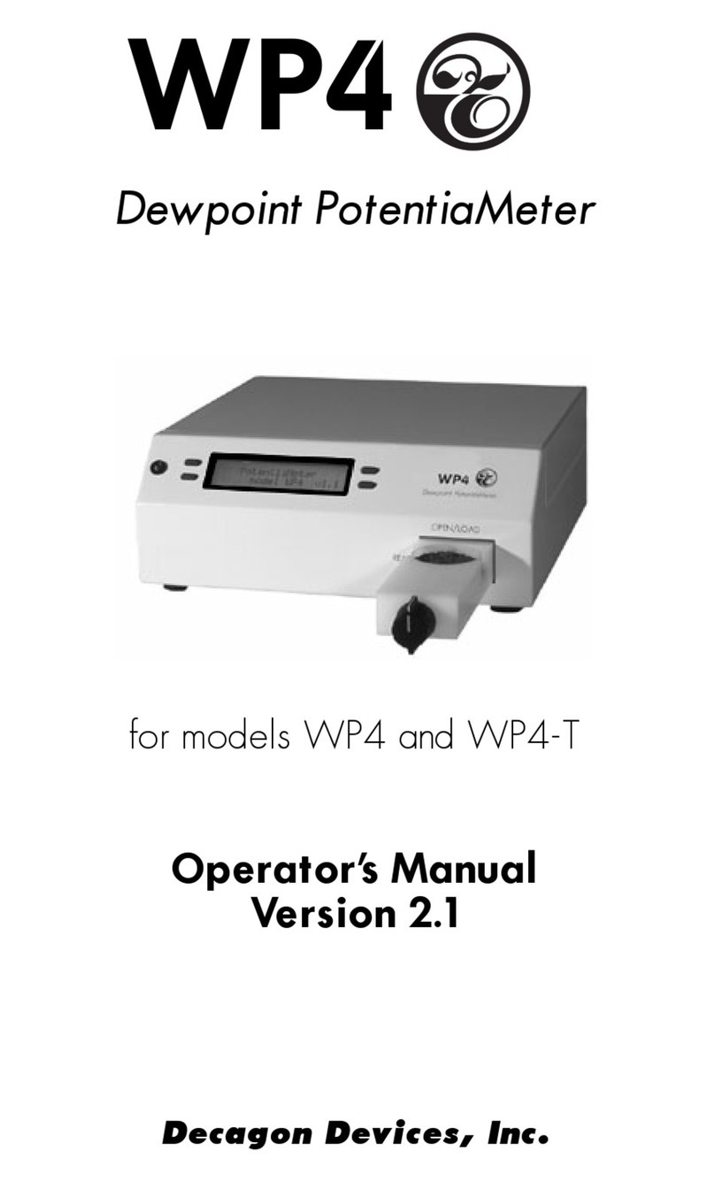 Decagon WP4-T Operator's manual