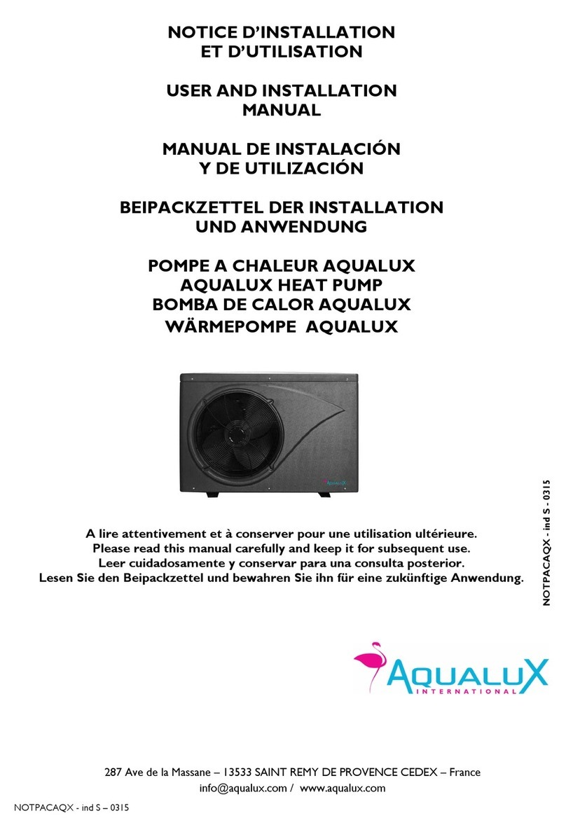 AQUALUX 104274 User and installation manual