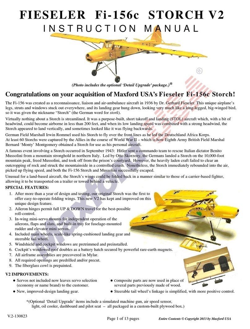 Maxford FIESELER Fi-156c STORCH V2 User manual