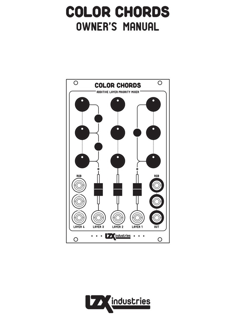 LZX COLOR CHORDS owner's manual