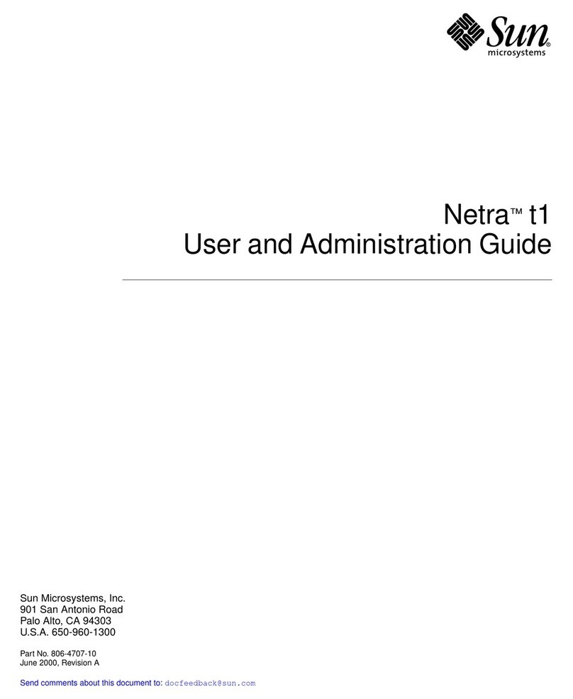 Sun Microsystems Netra t1 100 Instruction Manual