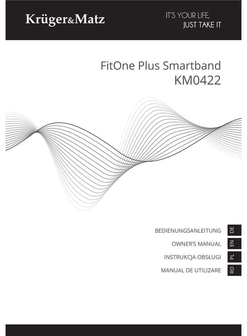Kruger&Matz FitOne Plus Smartband owner's manual