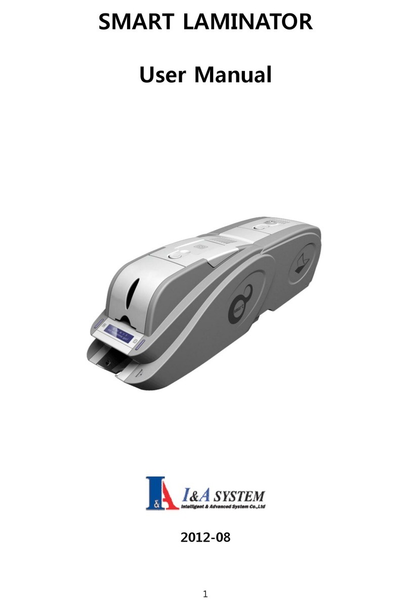 I&A SYSTEM SMART LAMINATOR user manual