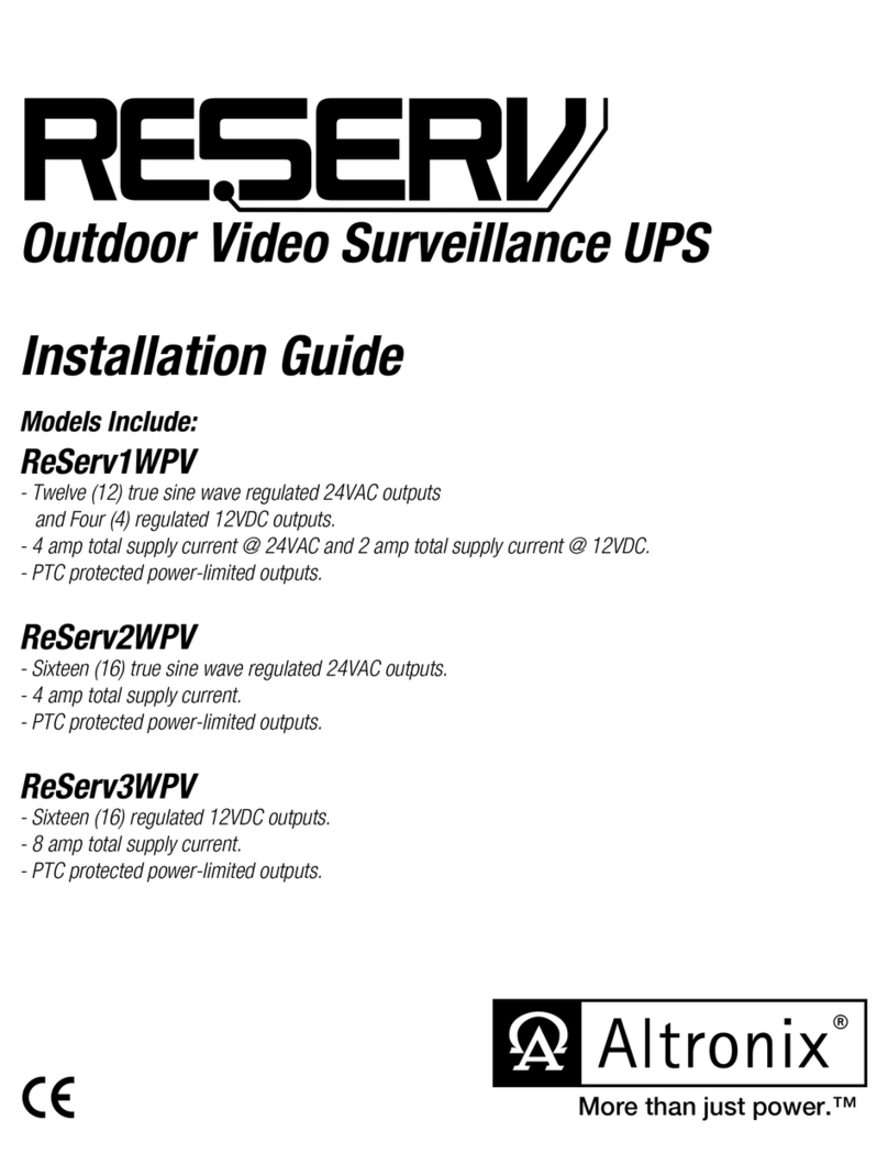 Altronix ReServ1WPV installation guide