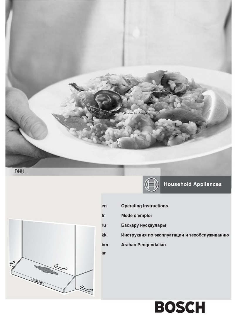 Bosch DHU SERIES operating instructions