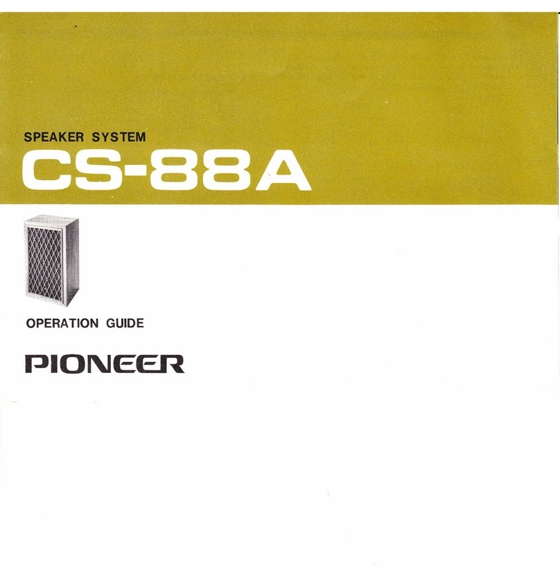 Pioneer cs-88a User manual