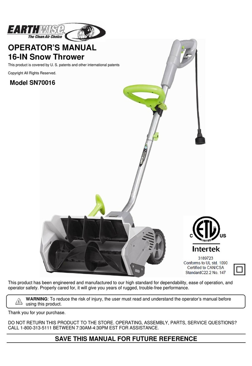 EarthWise SN70016 Operator's manual