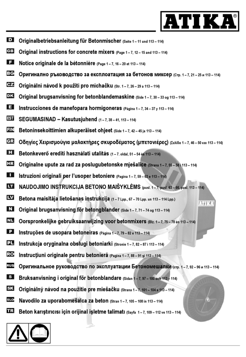 ATIKA Dynamic 165 Original instructions