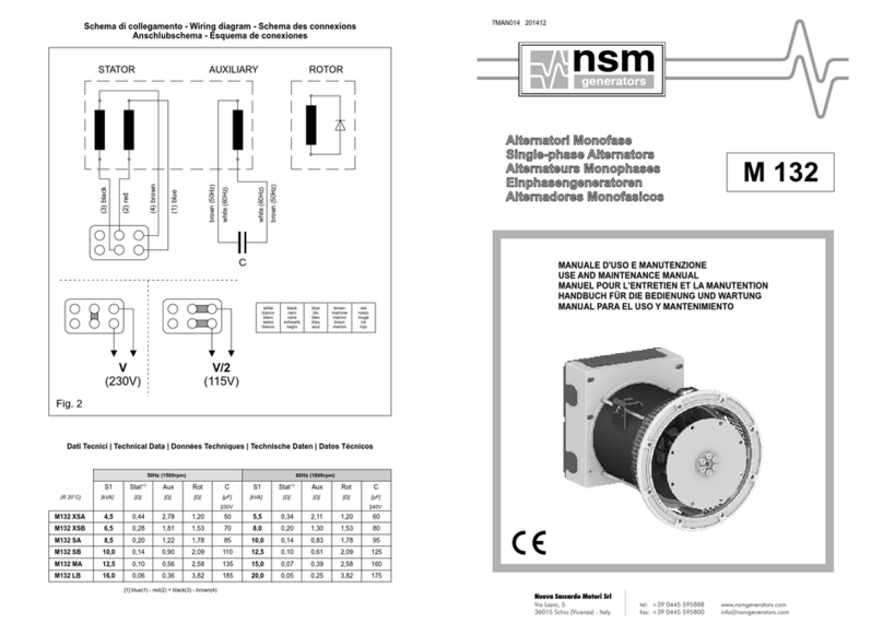 NSM M 132 Use and maintenance manual