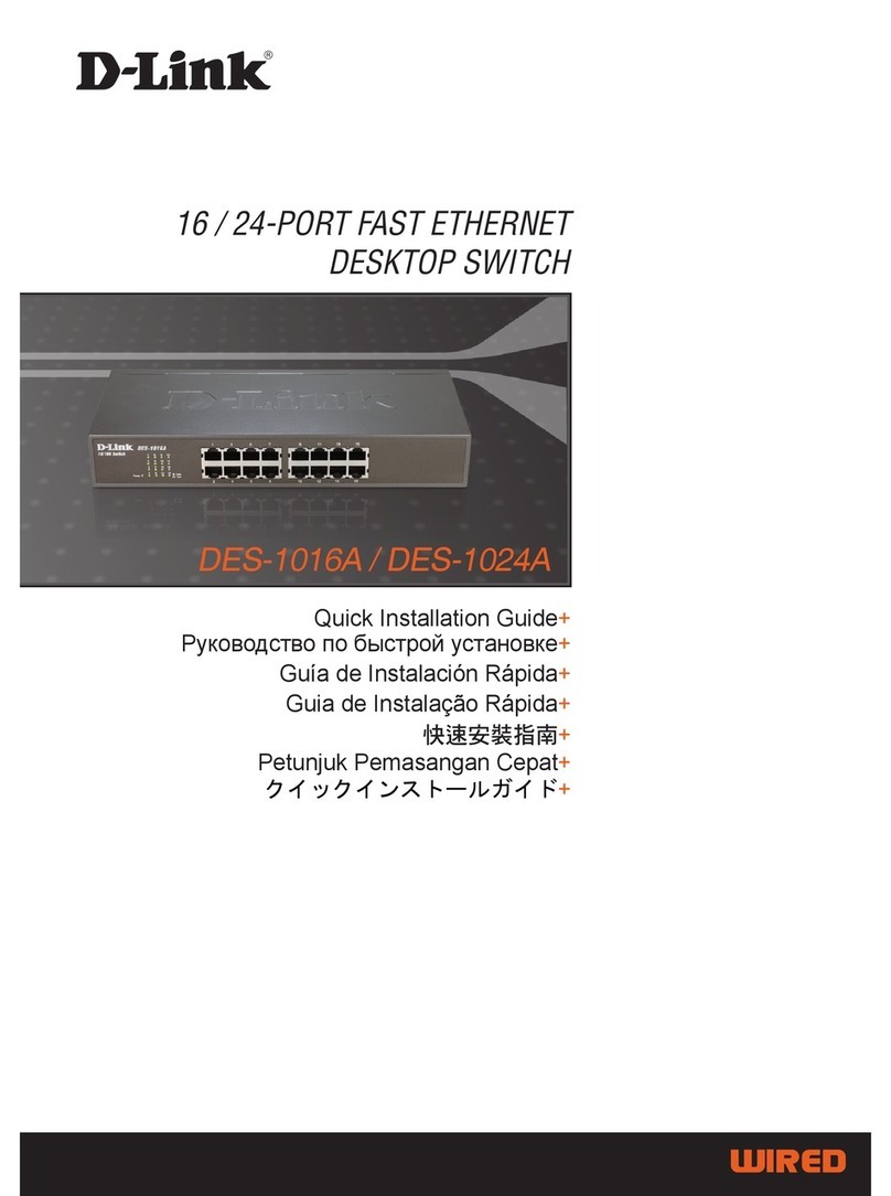 D-Link des-1016a User manual