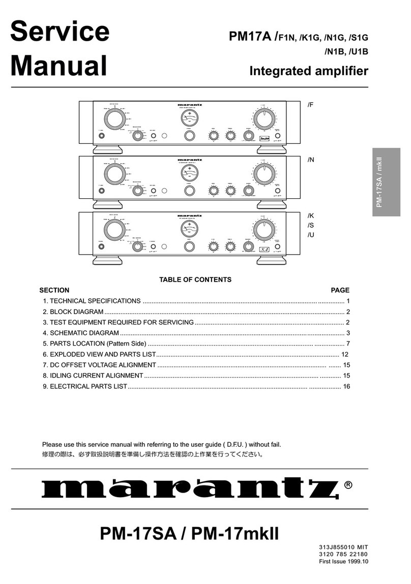 Marantz PM17A/F1N User manual