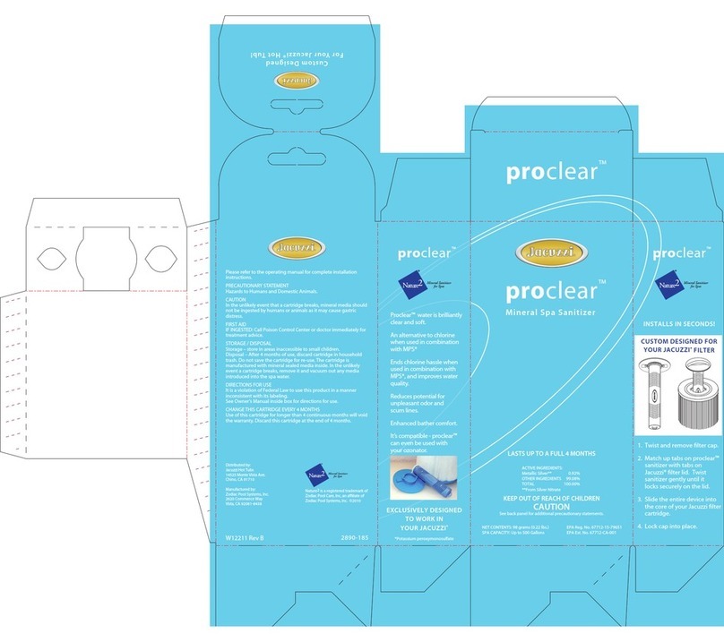 Jacuzzi Proclear User manual