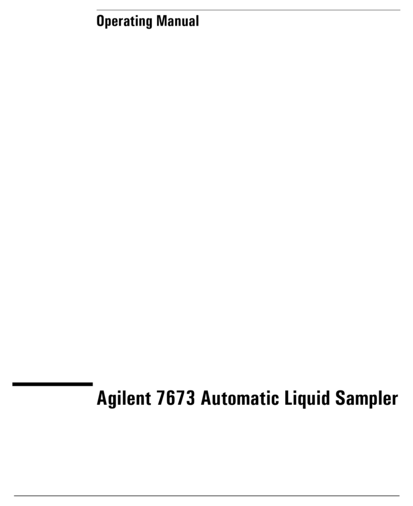 Agilent Technologies 7673 operating manual