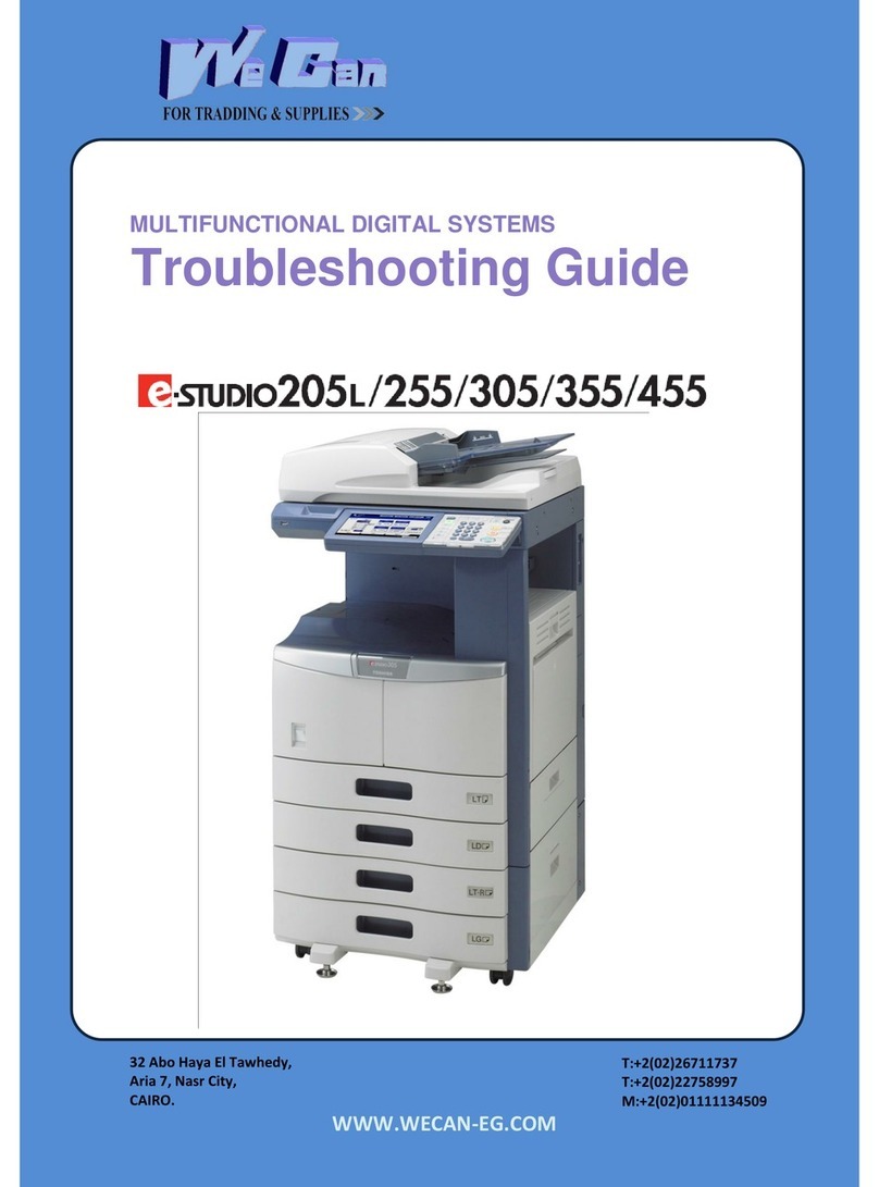 Wecan E-STUDIO205L troubleshooting guide