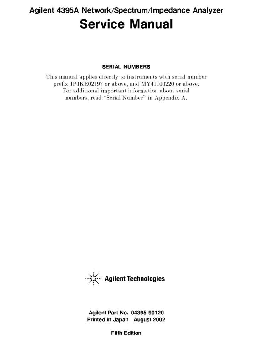 Agilent Technologies 4395A User manual