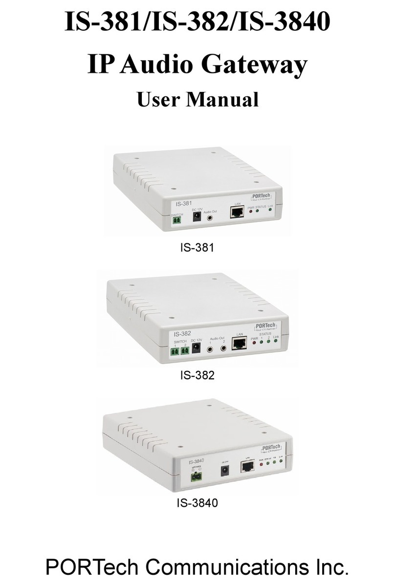 Portech IS-381 user manual