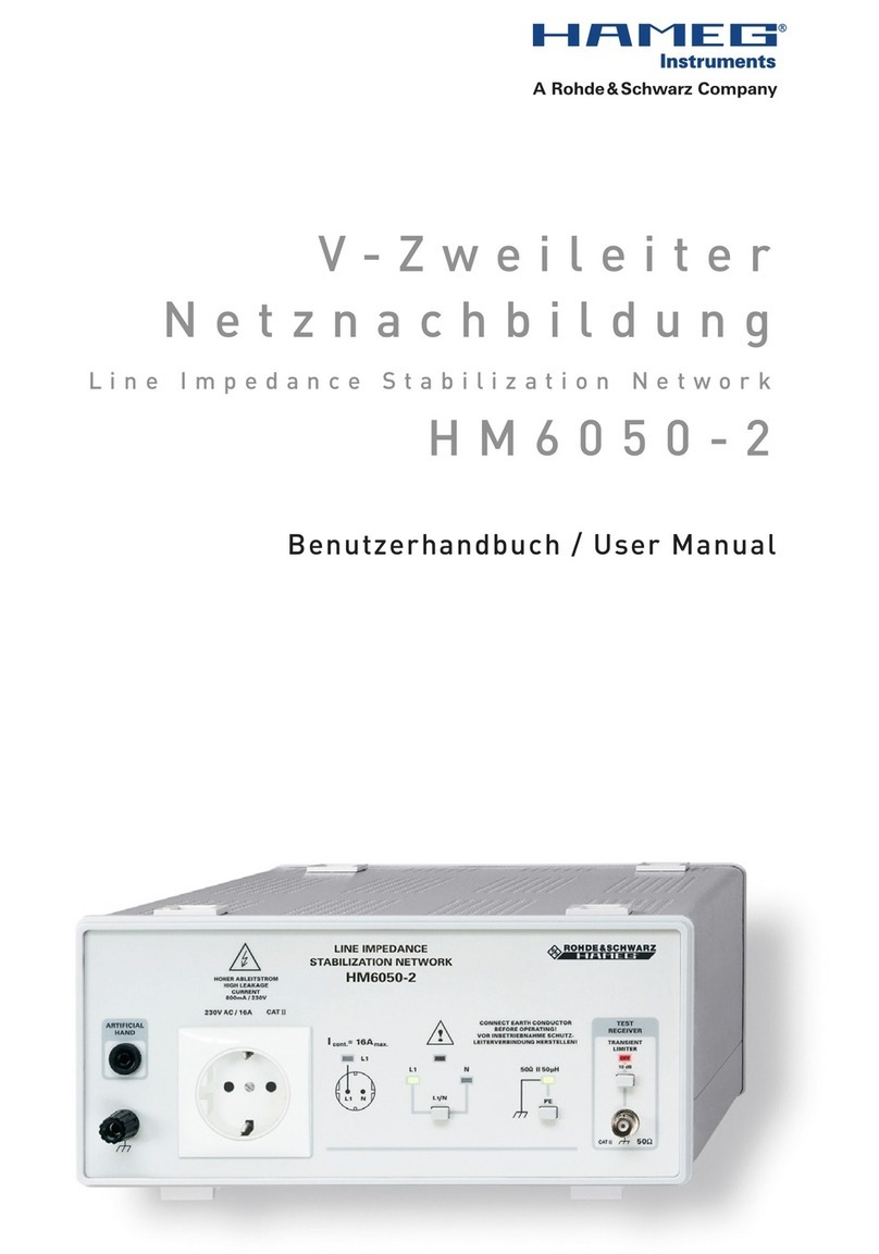Hameg HM6050-2 user manual