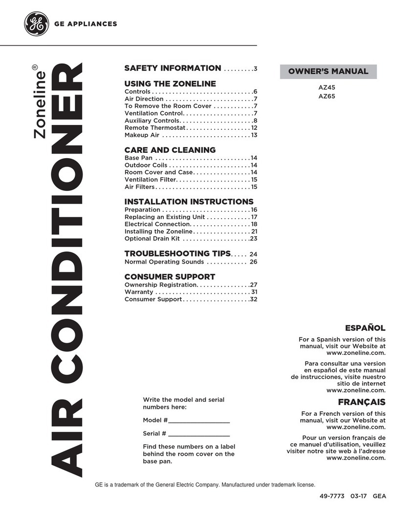 GEAppliances ZONELINE AZ45 User manual GEAppliances ZONELINE AZ45 User manual