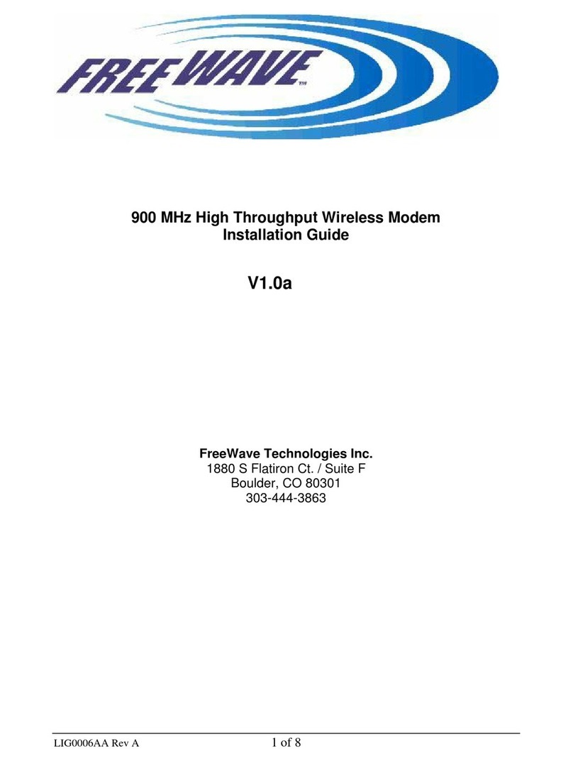 FreeWave V10a installation guide