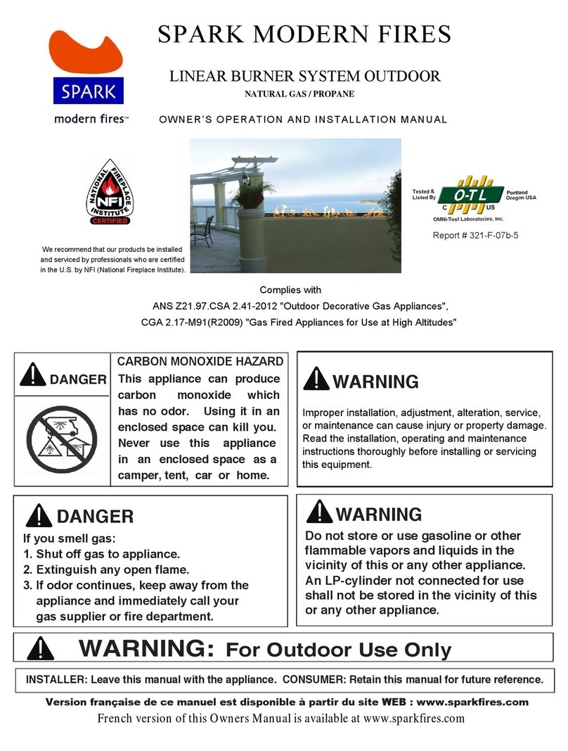Spark LBS-OD 24 OWNER'S OPERATION AND INSTALLATION MANUAL