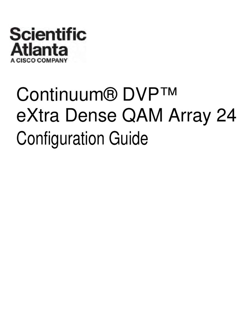 Scientific Atlanta Continuum DVP eXtra Dense QAM Array 24 Configuration guide