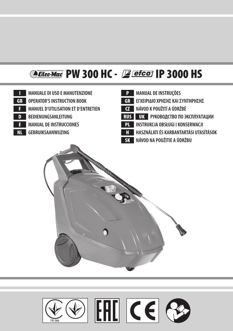 Oleo-Mac PW 300 HC Operators instruction book