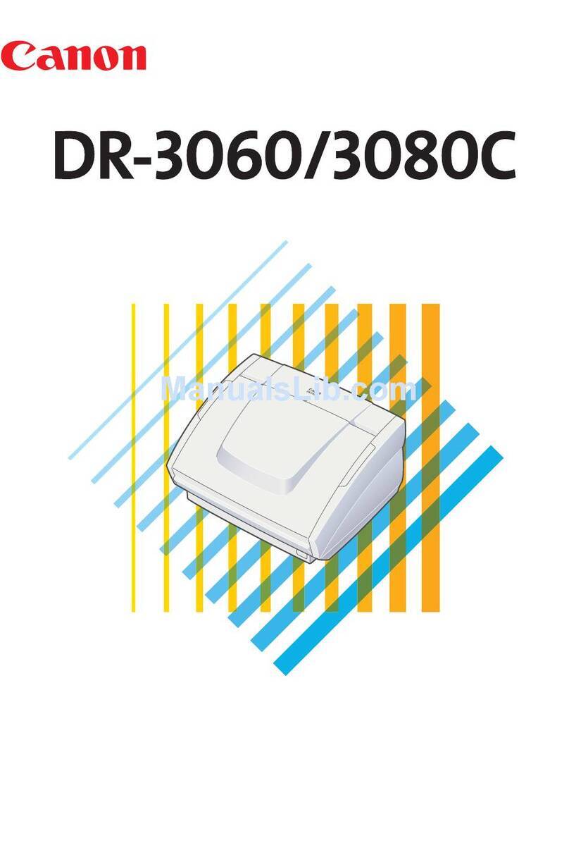 Canon DR 3060 - Duplex Scanner Maintenance Guide