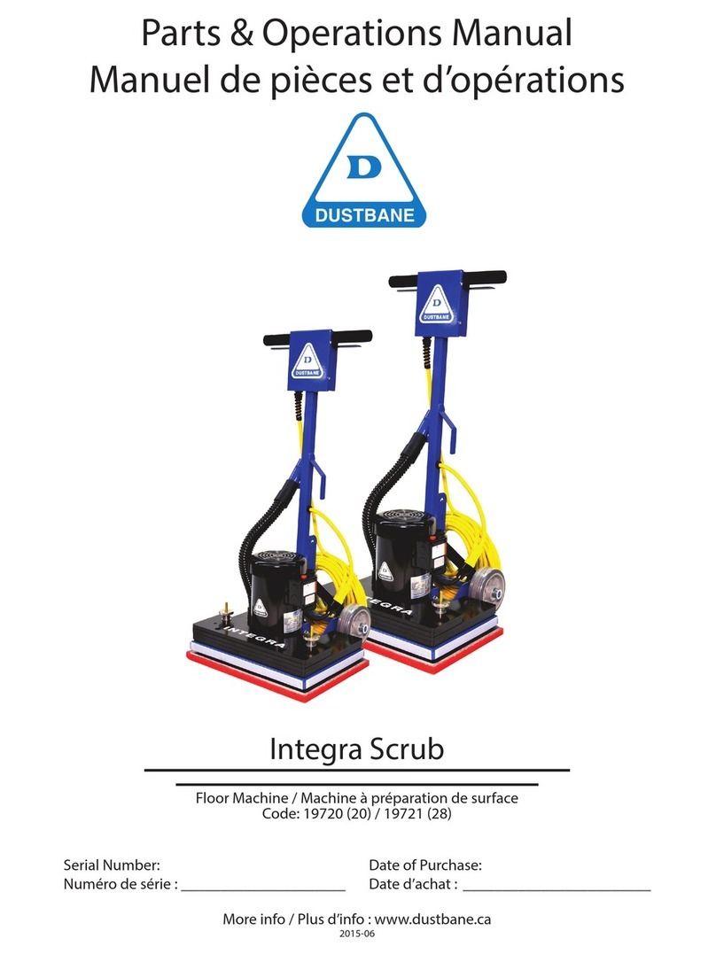 Dustbane Integra Scrub Parts & operation manual