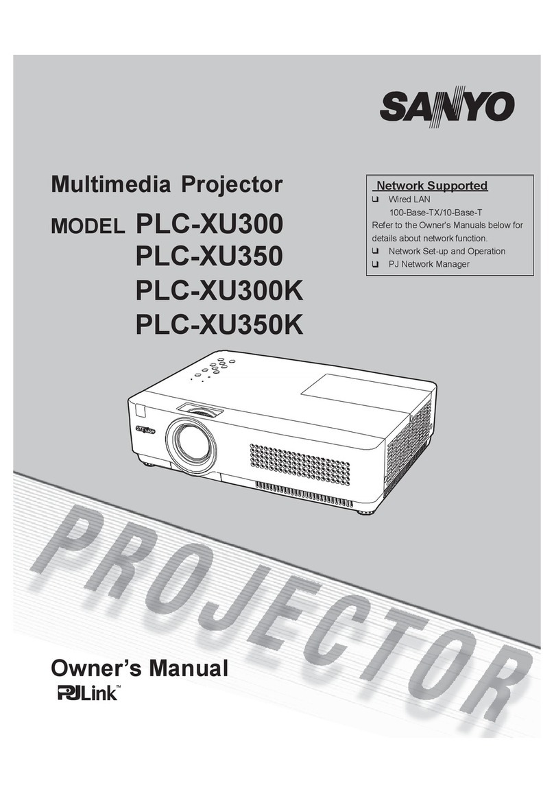 Sanyo PLC-XU300K User manual Sanyo PLC-XU300K User manual