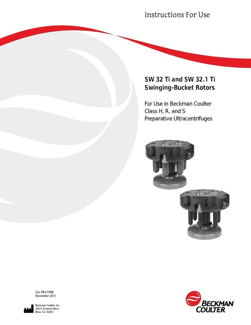 Beckman Coulter SW 32 Ti Instructions for use
