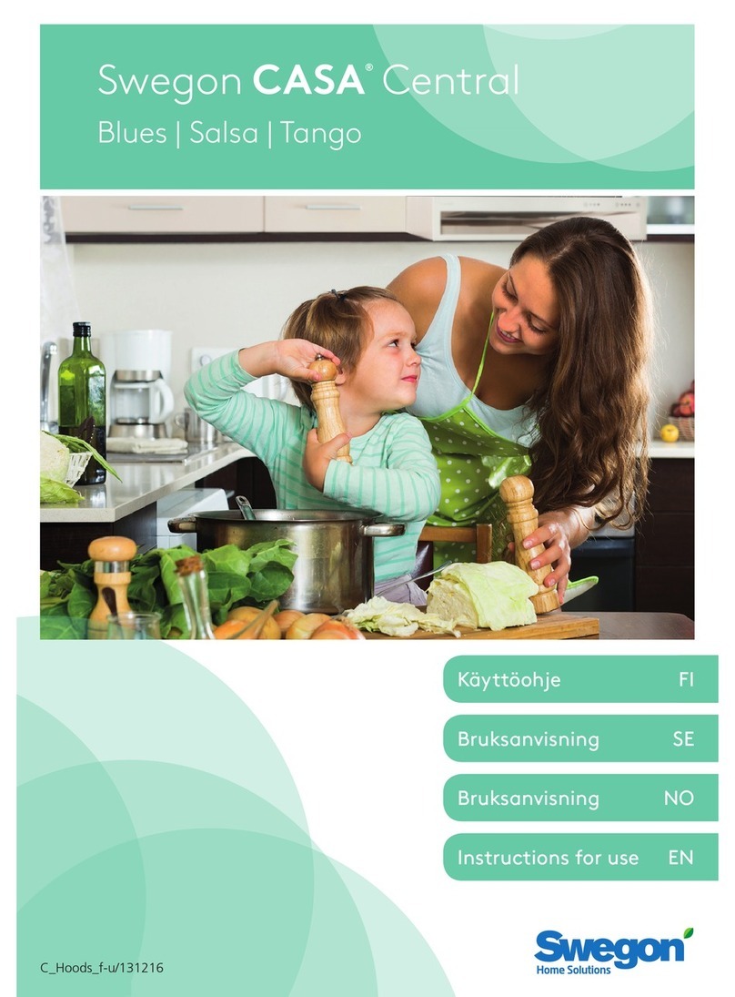 Swegon casa tango User manual